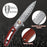 Damascus Pocket Knife Walnut Wood Handle NR30