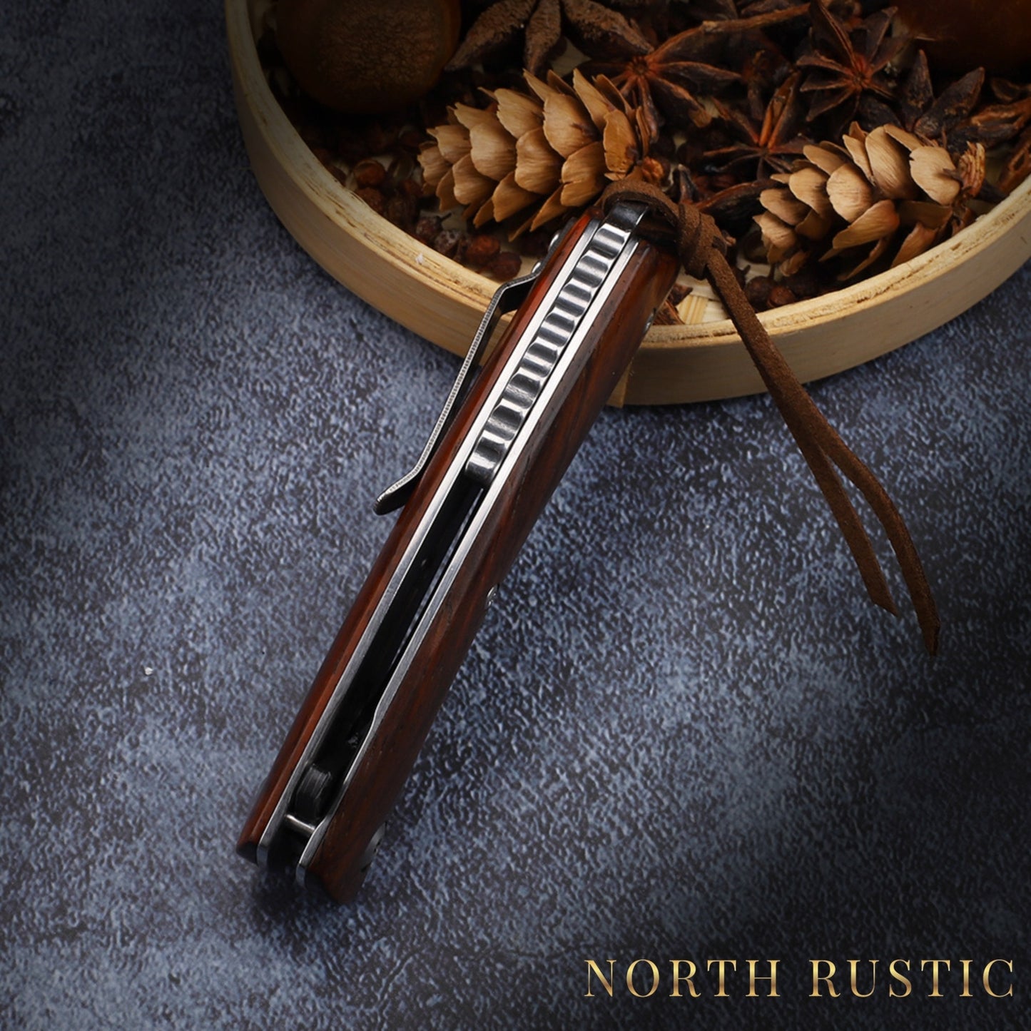 Custom Engraved Damascus Pocket Knife - Unique Personalized Gift For Him - Wedding Groomsmen Gifts - Husband Gift For Anniversary