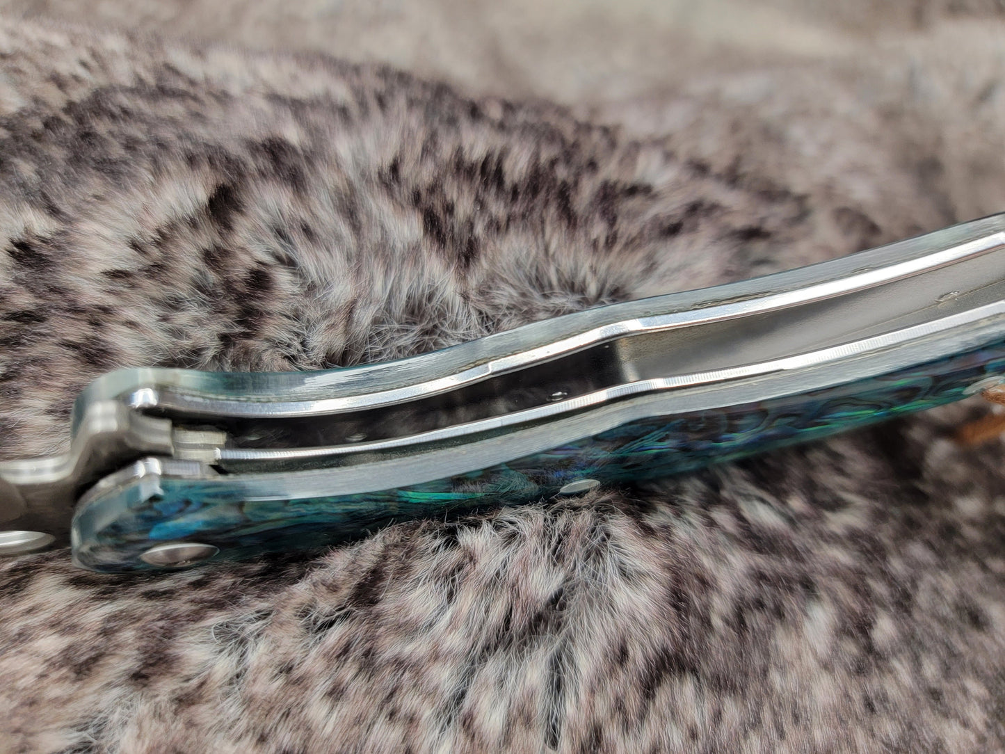 Abalone Damascus Folding Knife, Engraved VG10 Pocket Knife Gift, Personalized Knives Groomsmen Gifts, Wedding Anniversary Husband | VP104