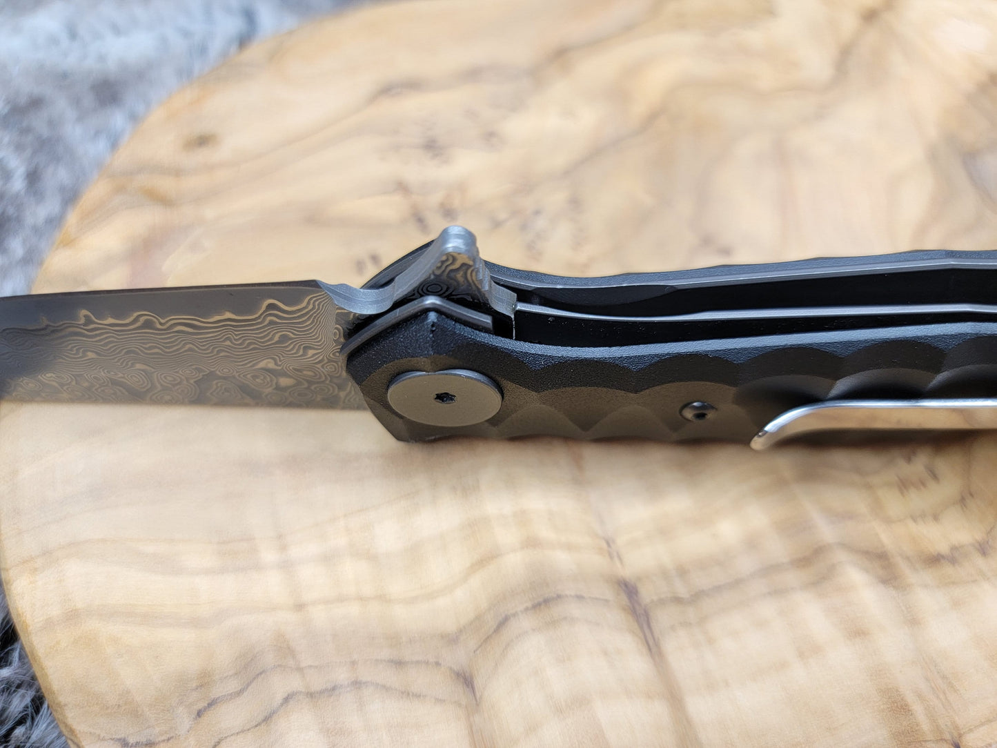 Personalized Pocket Knife Gift For Him, Engraved Wedding Groomsmen Folding Knives, Damascus Knife Engraving, Anniversary Husband Gift VP105