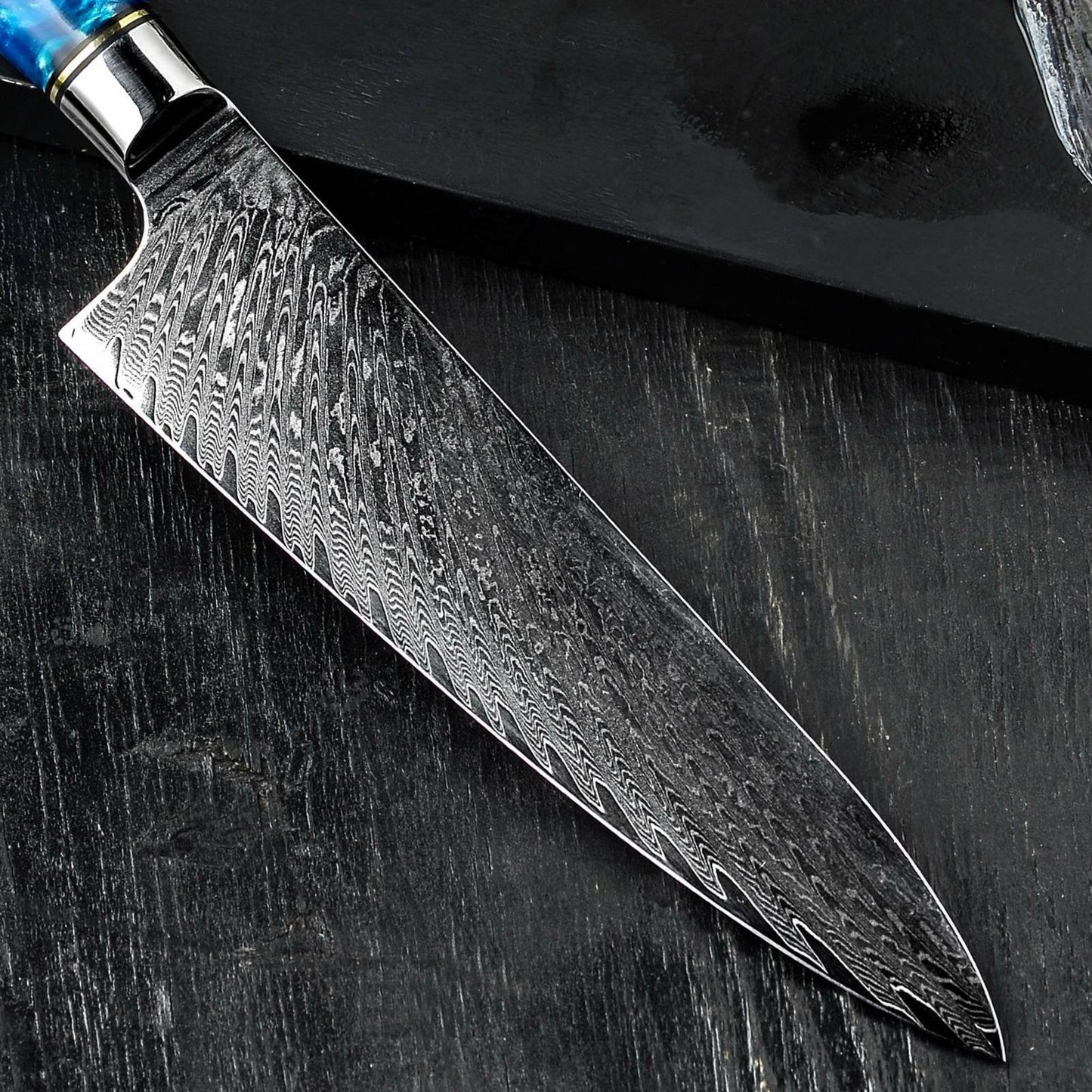 8" Personalized Kitchen Knife Engraved VG10 Damascus Chef Knives Professional Culinary Gifts for Him Her Home Goods Cooking Cutlery VP91