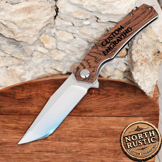 Personalized Pocket Knife for Dad | Engraved Gift for dad | Anniversary Gifts for Husband | Groomsmen Gift Ideas for Wedding