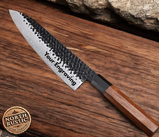 Personalized 8" Kitchen Knife Engraved Custom Culinary Chef Knives Gifts for Him Her Men Women Gift Cooking Cutlery VC08