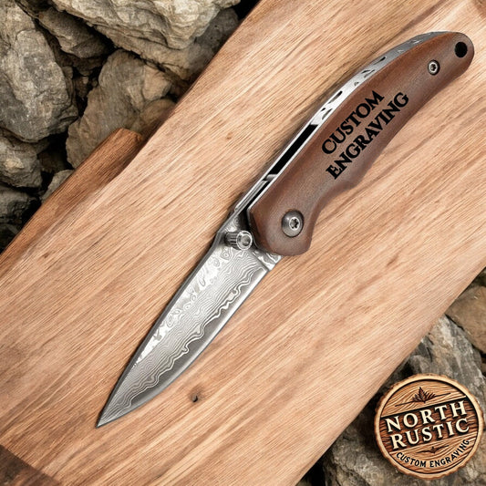 Personalized Engraved Pocket Knife, Father's Day Gifts, Gifts For Him, Hunting Accessories, Anniversary Gift For Him, Gift For Boyfriend