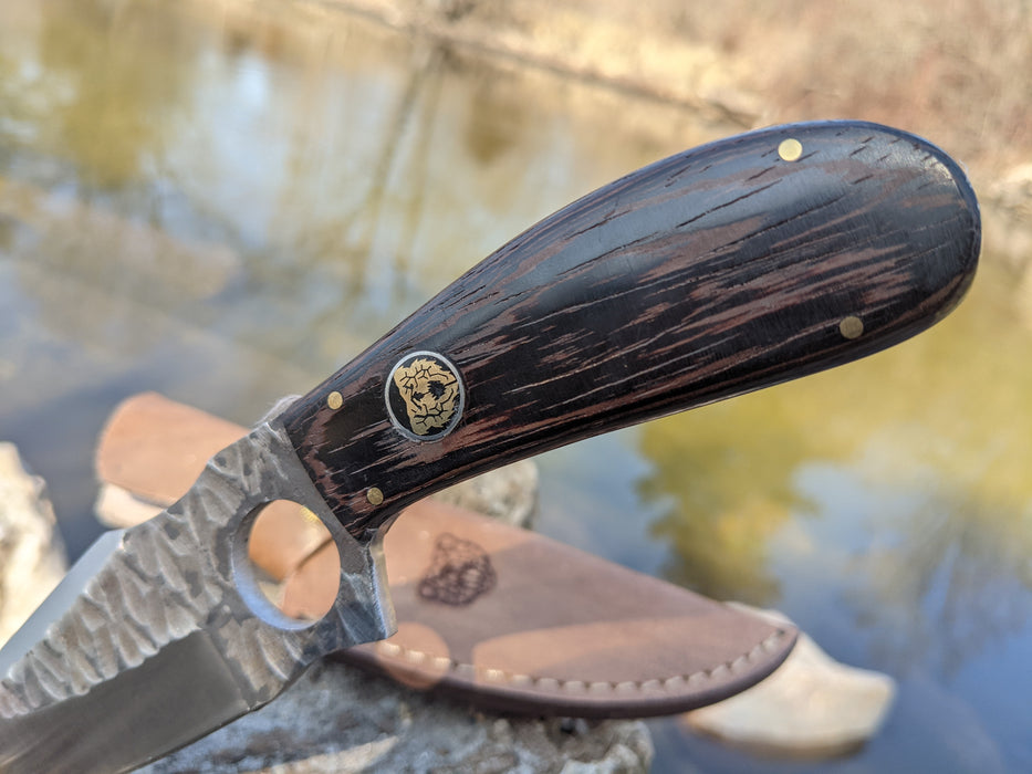 Personalized Hunting Knife | Wenge Wood Handle | NR05-2 - North Rustic