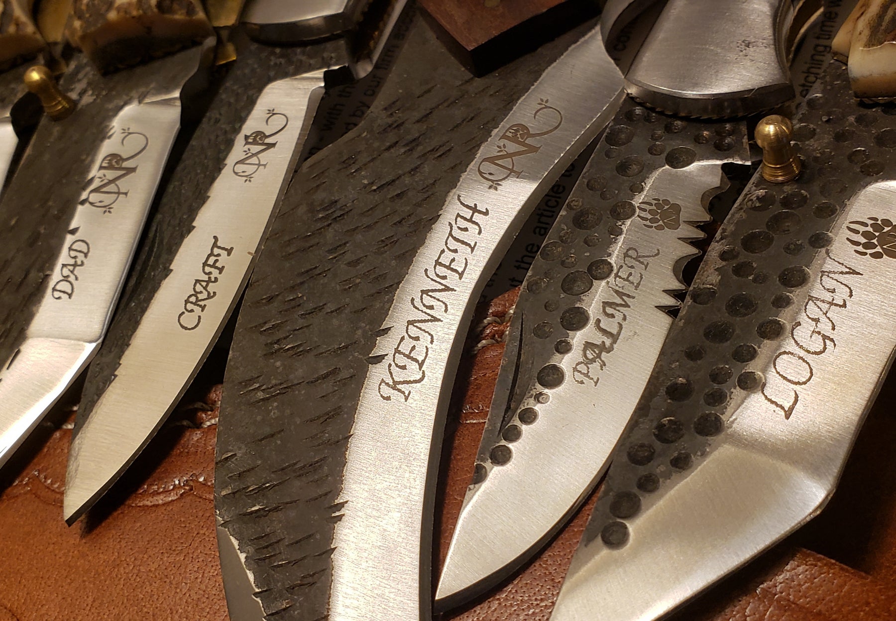We Are Launching 2020 With Hammered Steel Blade Engraving - North Rustic