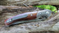 VG10 Damascus Folding Knife Rose Wood Handle VP56 - North Rustic