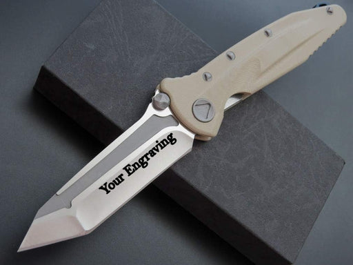 D2 Steel Desert Tan G10 Handle Pocket Knife NR16