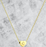 Custom Gold Initial Heart Necklace | LN01