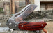 VG10 Damascus Folding Pocket Knife Rose Wood Handle NR09