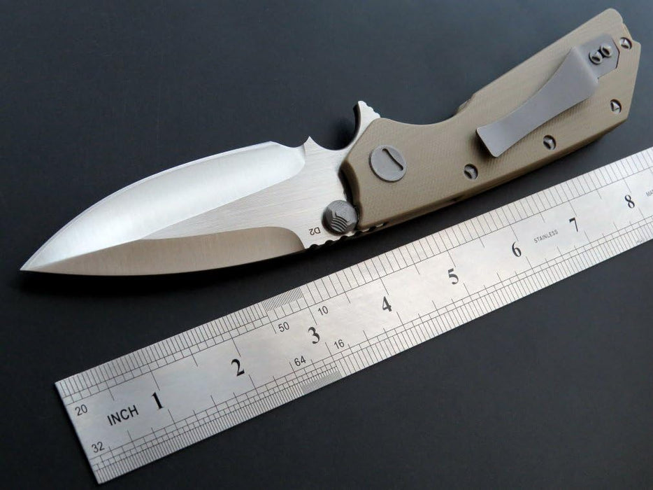 D2 Steel Blade G10 Handle Pocket Knife NR12