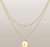 Gold Layered Initial Necklace | LN14