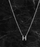 Custom White Gold Initial Necklace | LN05