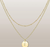 Gold Layered Initial Necklace | LN14