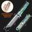 Damascus Tanto Folding Pocket Knife Abalone Shell Handle NR05 - North Rustic