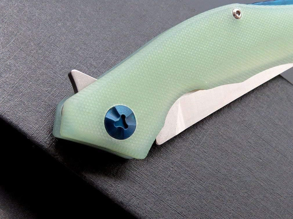 Folding Knife Jade G10 Handle RL16