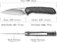 10CR15COMOV Steel Pocket Knife Carbon Fiber Handle NR21