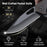 Black D2 Stainless Steel Folding Knife Rose Wood Handle RL03 - North Rustic