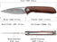 VG10 Damascus Pocket Knife Rose Wood Handle NR20