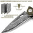 Damascus Pocket Folding Knife G10 Handle VP86 - North Rustic