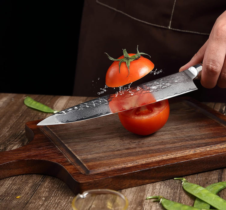Sandal Wood Handle 8" Kitchen Culinary Knife VC22 - North Rustic