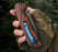 Folding Knife Pakka Wood Handle Damascus RL05