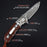VG10 Damascus Folding Knife Rosewood Handle NR06