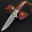VG10 Damascus Folding Knife Rosewood Handle NR06 - North Rustic