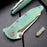 D2 Steel Jade G10 Handle Pocket Knife NR17