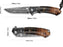 VG10 Damascus Pocket Knife Rose Wood Resin Handle VP118 - North Rustic