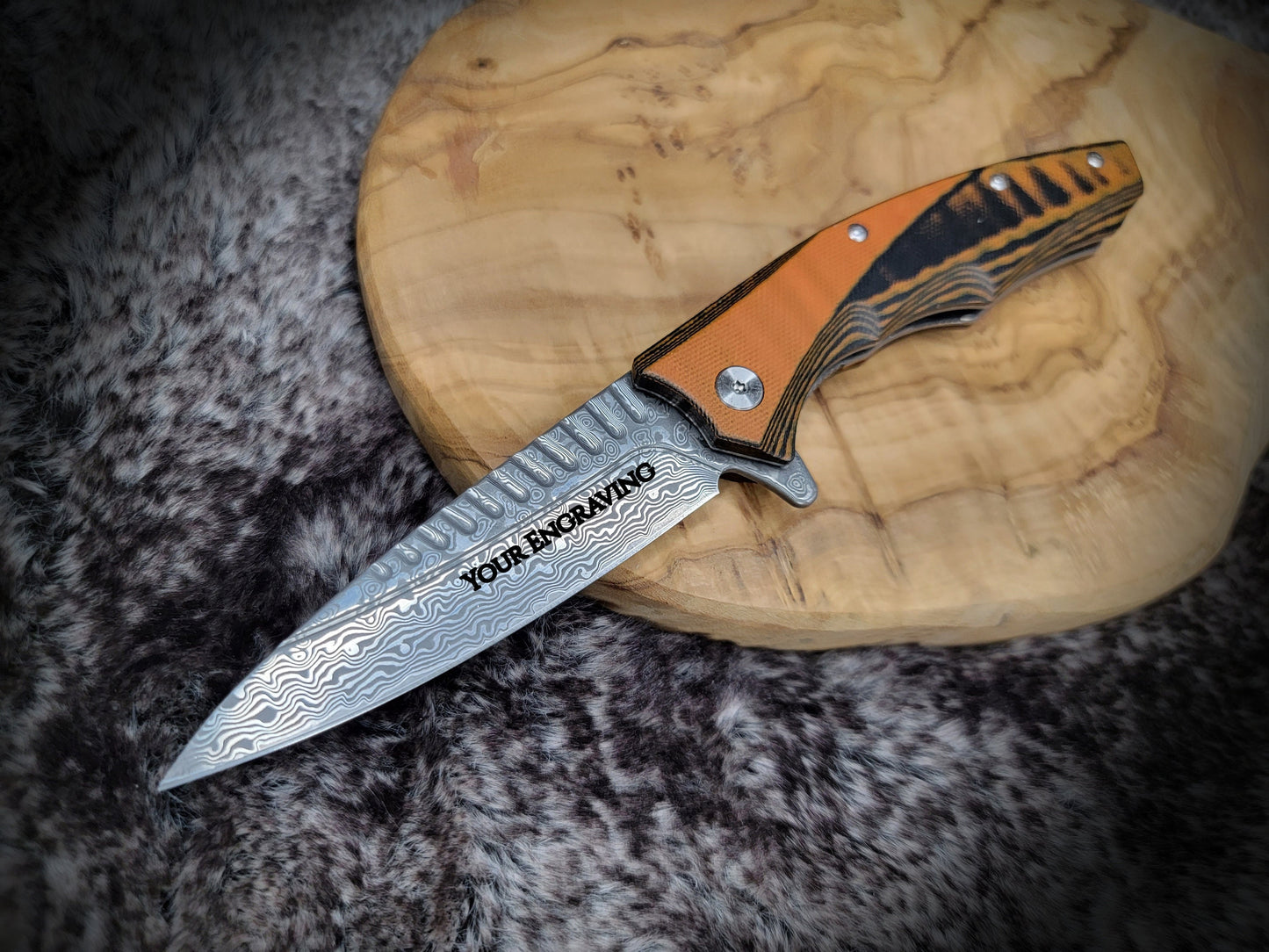 Engraved Pocket Knife Gift For Him, Personalized Wedding Groomsmen Folding Knife, Anniversary Husband Gifts Engraving Boyfriend Father VP107