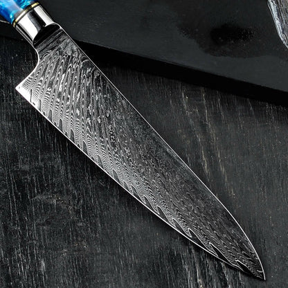 8" Personalized Kitchen Knife Engraved VG10 Damascus Chef Knives Professional Culinary Gifts for Him Her Home Goods Cooking Cutlery VP91