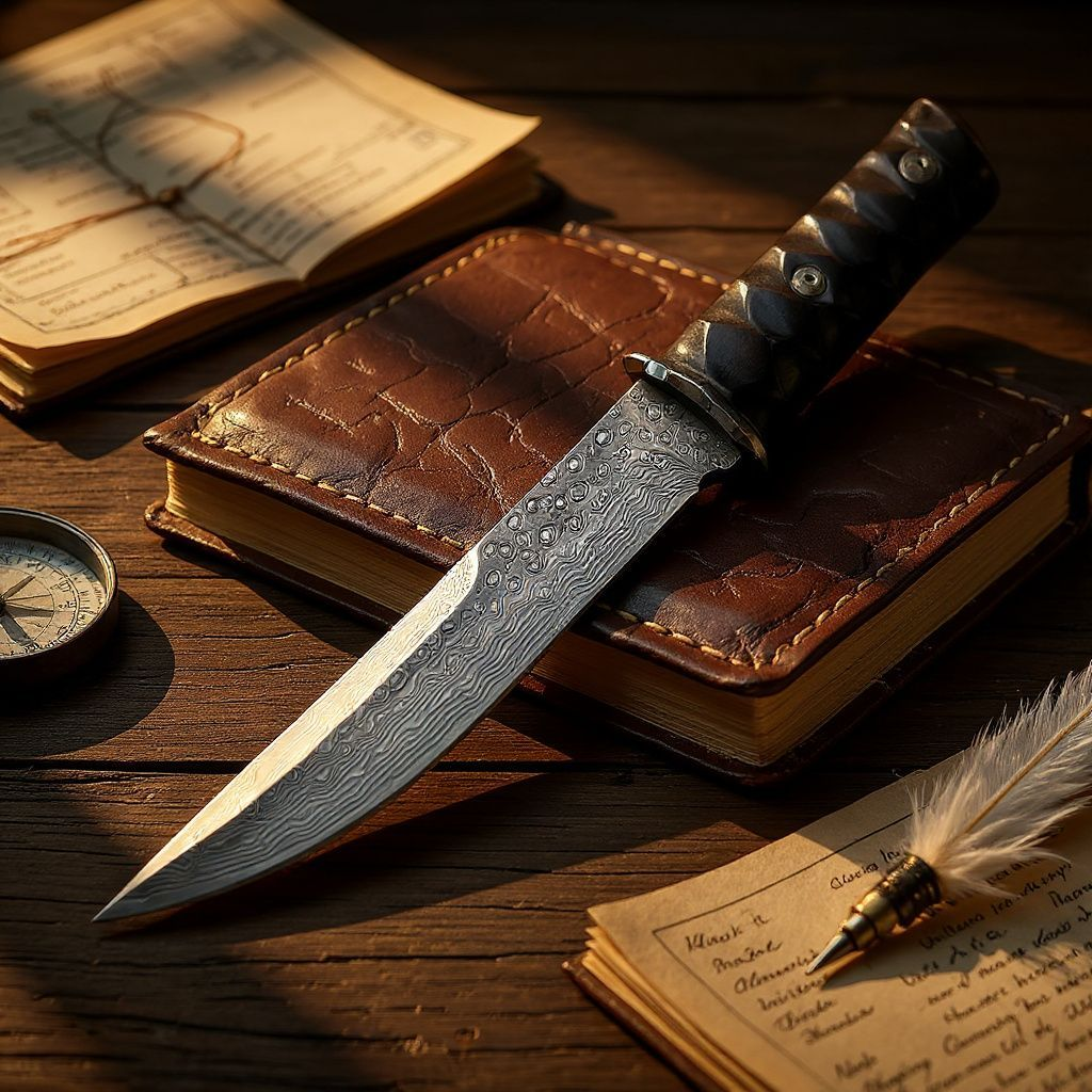 Engraved VG10 Damascus Hunting Knife, Ebony Wood Handle, Personalized Fixed Blade Knife, Personal Engraving Gift Custom Father Dad VE04