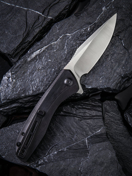 Premium Damascus Folding Knife Cuibourtia Wood Handle VP48 - North Rustic