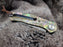 Damascus Folding Knife Abalone Shell Handle VP58 - North Rustic