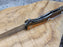 Damascus Pocket Knife Black Orange G10 Handle VP107 - North Rustic