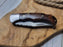 Rose Wood Damascus Pocket Folding Knife PJ01 - North Rustic
