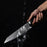 Chef Kitchen Culinary Knife 8" Ebony Wood Resin Handle VG10 Damascus VC14 - North Rustic