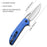 Satin Blade Blue Fiber Glass Nylon Handle VP98 - North Rustic