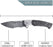 Damascus Pocket Knife Gray Titanium Carbon Fiber Handle VP63 - North Rustic