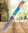 Blue Resin Wood 5" Paring Kitchen Knife VP89 - North Rustic