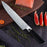 Ebony Wood Handle 8" Kitchen Culinary Knife VC09 - North Rustic
