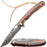 VG10 Damascus Pocket Knife Rose Wood Handle VP62 - North Rustic