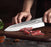 Rose Wood Hammered 8" Chef Kitchen Knife VP88 - North Rustic