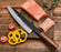 Rose Wood Handle 8" Kitchen Culinary Knife VC08 - North Rustic