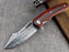 VG10 Damascus Folding Knife Rose Wood Handle VP13 - North Rustic