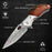 VG10 Damascus Folding Knife Rose Wood Handle VP111 - North Rustic