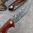 VG10 Damascus Folding Knife Rose Wood Handle VP25 - North Rustic