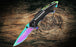Multi Color Rainbow Blade Tactical Folding Knife With Bottle Opener JP01 - North Rustic