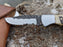 Personalized Folding Knife | Ram Horn Pink Coral Handle | NR13-5 - North Rustic